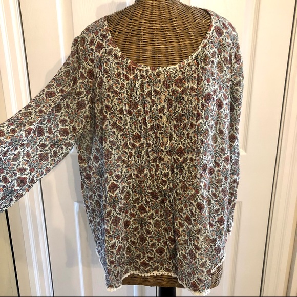 Denim & Supply Ralph Lauren light Boho Top , Sz M - Picture 2 of 9